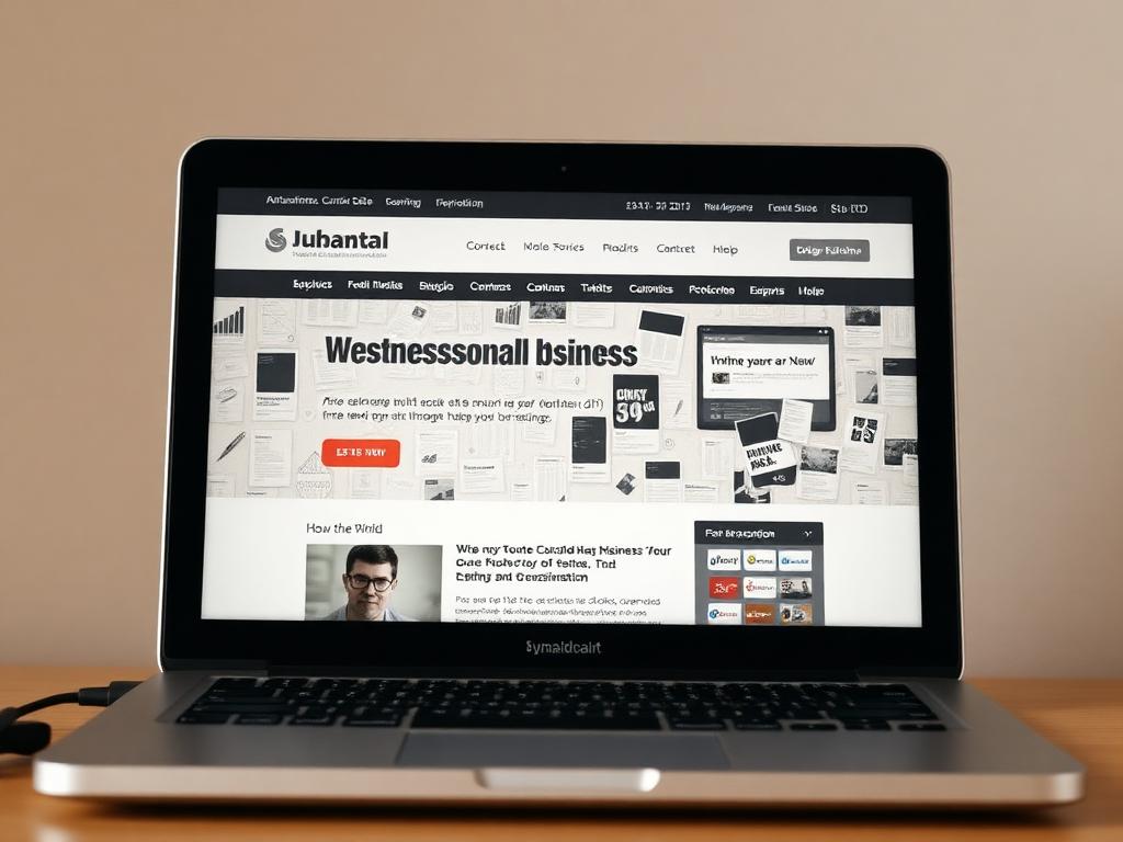 Outdated business website